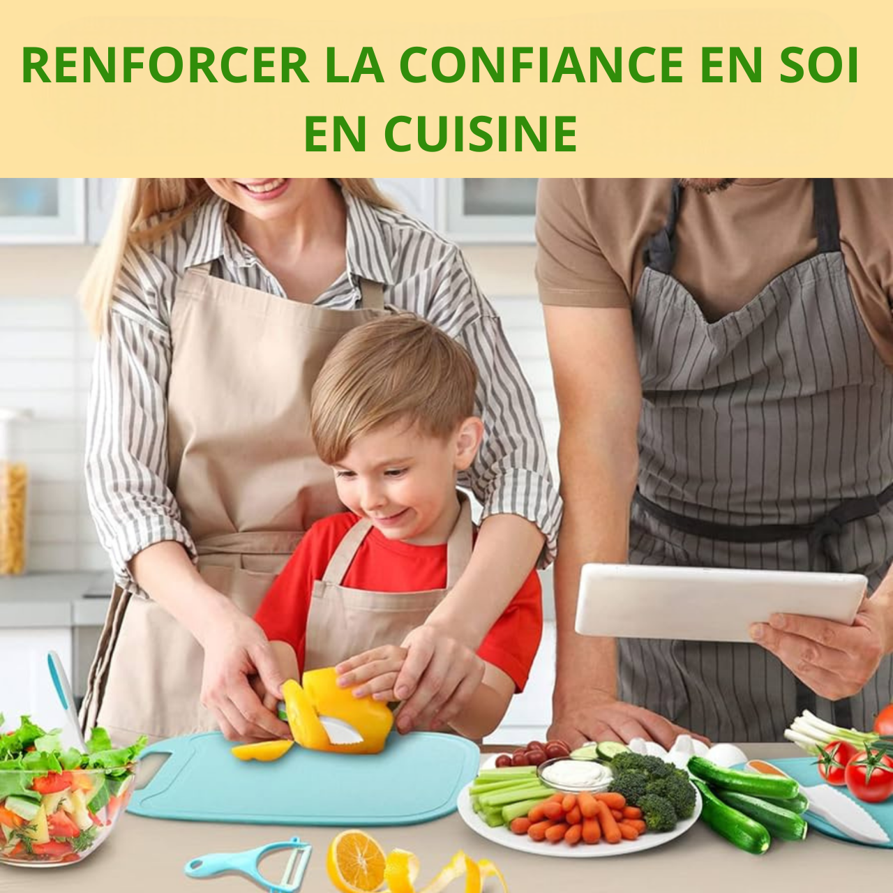 EvyChef™ - Ustensiles de cuisine sécurisés pour enfants (13 pièces)